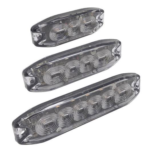 DBG slankt LED-varsellys, ravgult – 3 LED